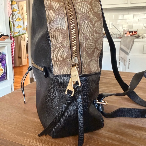black and tan leather backpack Coach Black and Tan Leather Backpack